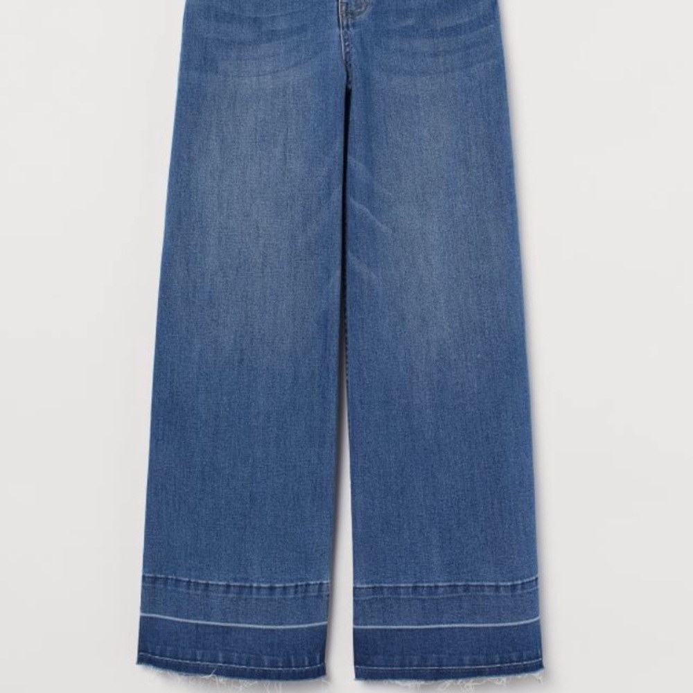 H&M - wide leg cropped jeans